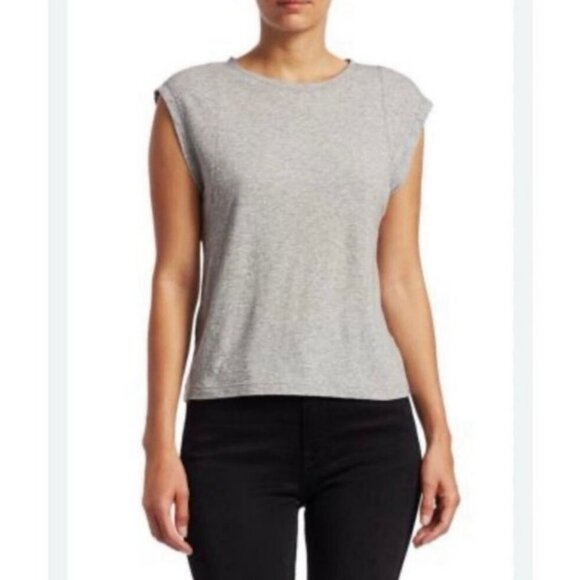 Rebecca Minkoff Light Gray Sleeveless Knit Tank Top Women’s Size Small - Picture 1 of 6